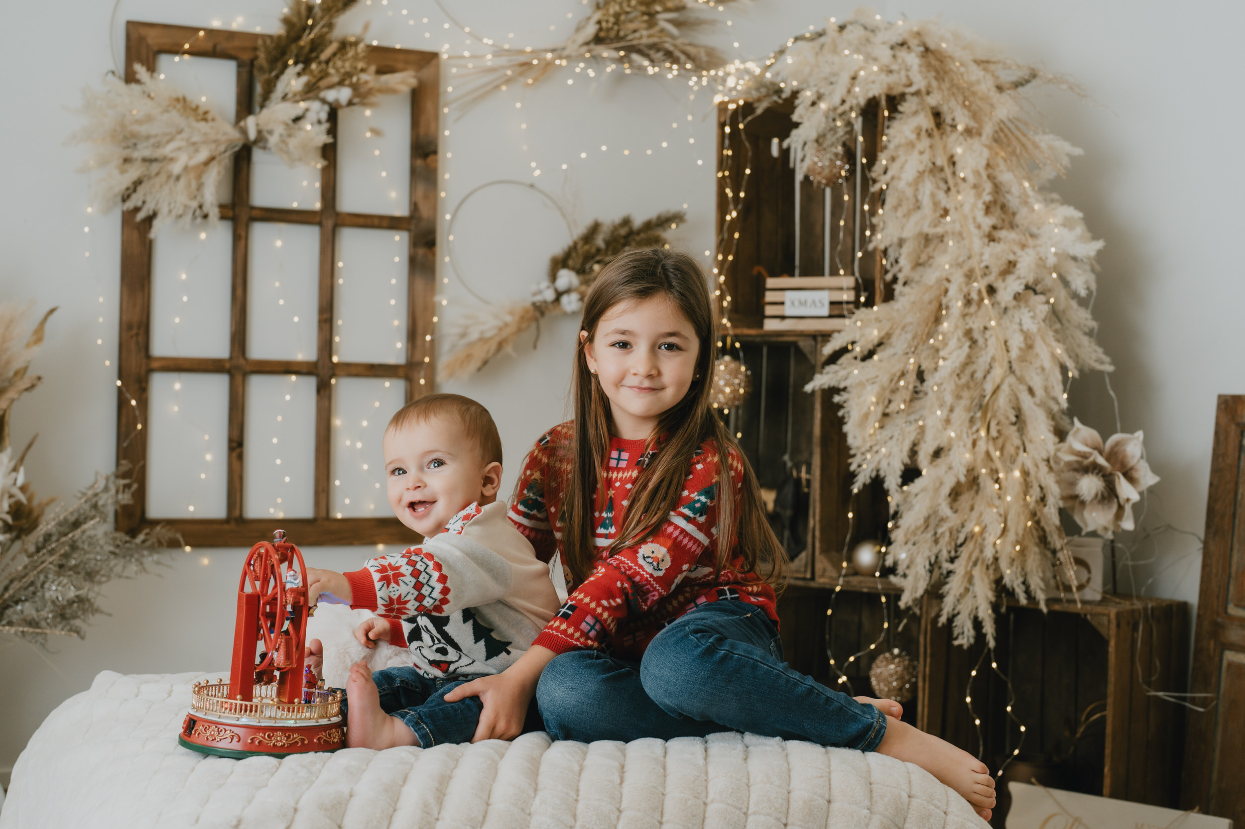 Servizio fotografico di Natale nello studio di Calenzano
