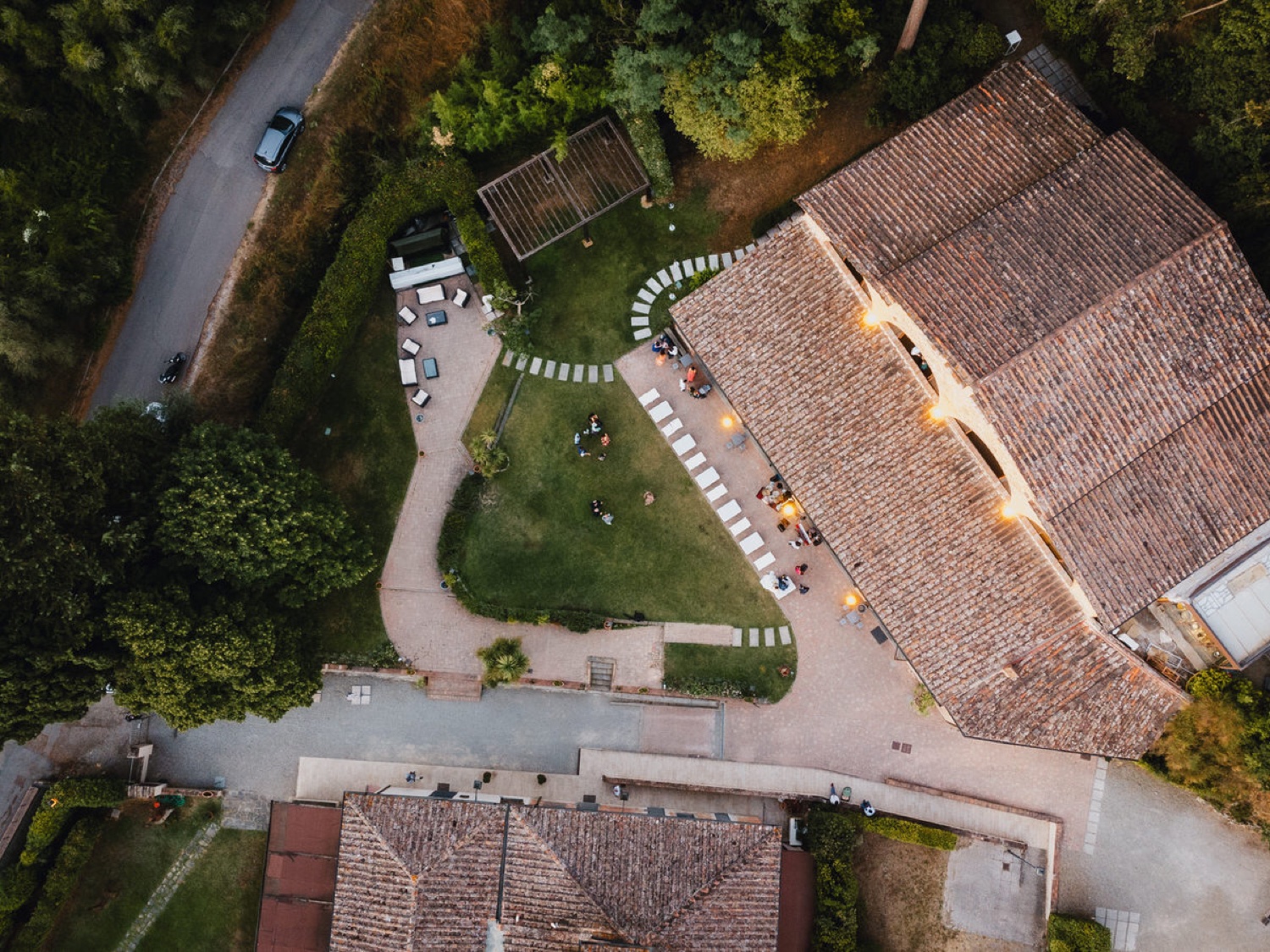 La Fornace di Sammontana vista dal drone