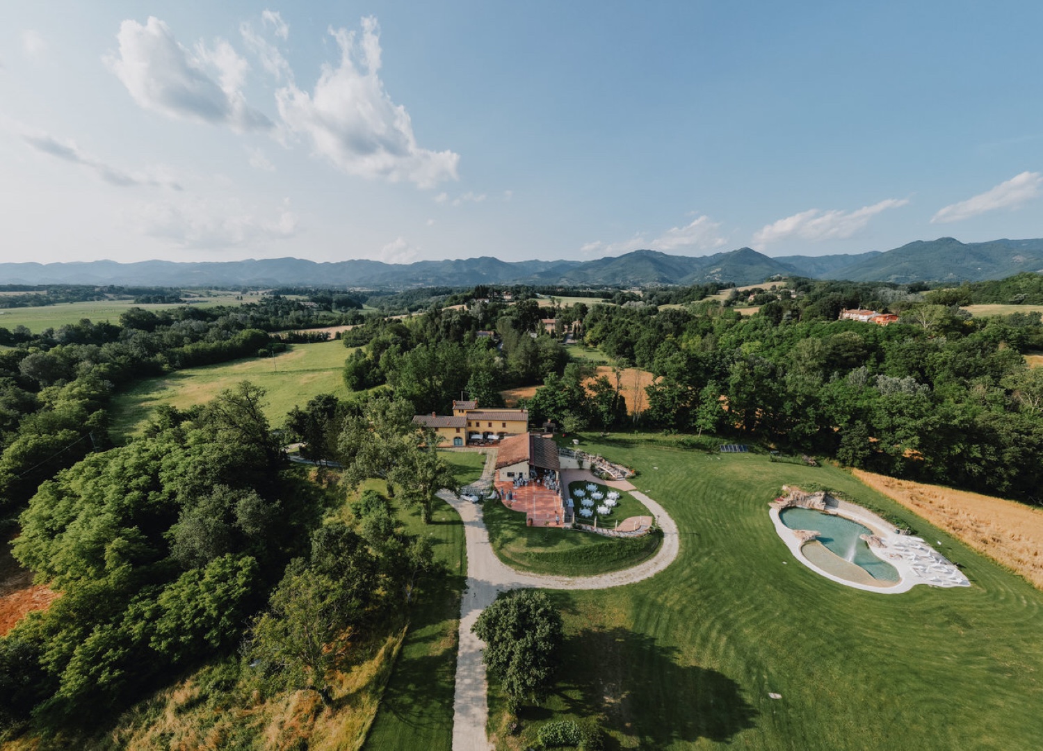 L'Agriturismo Fiorella visto dall'alto