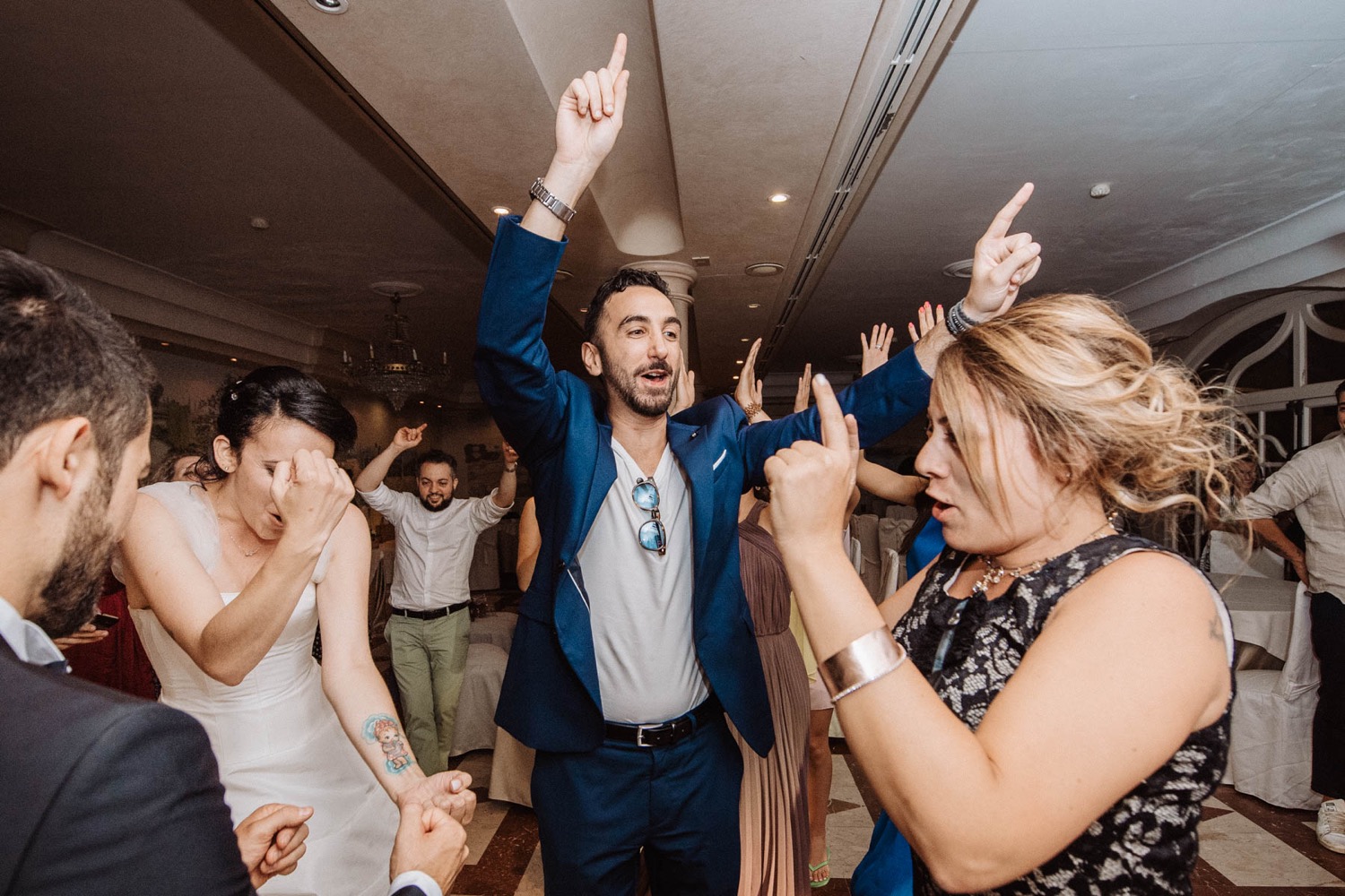 The party on the dance floor