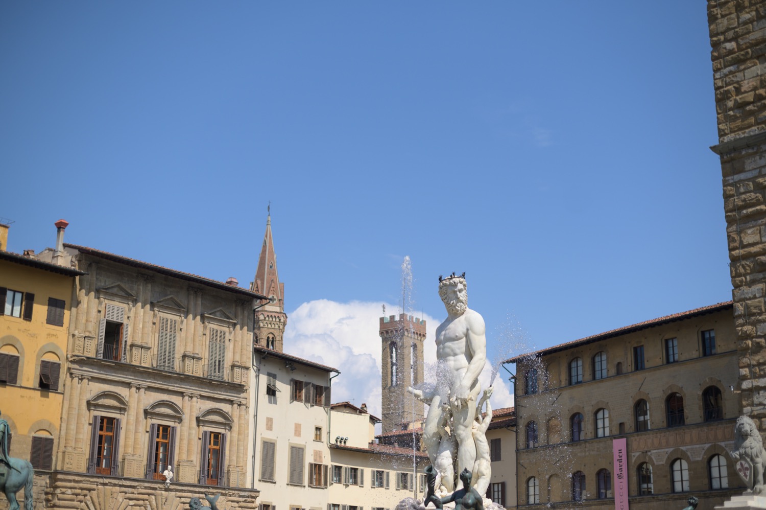 Piazza della Signoria con il Biancone