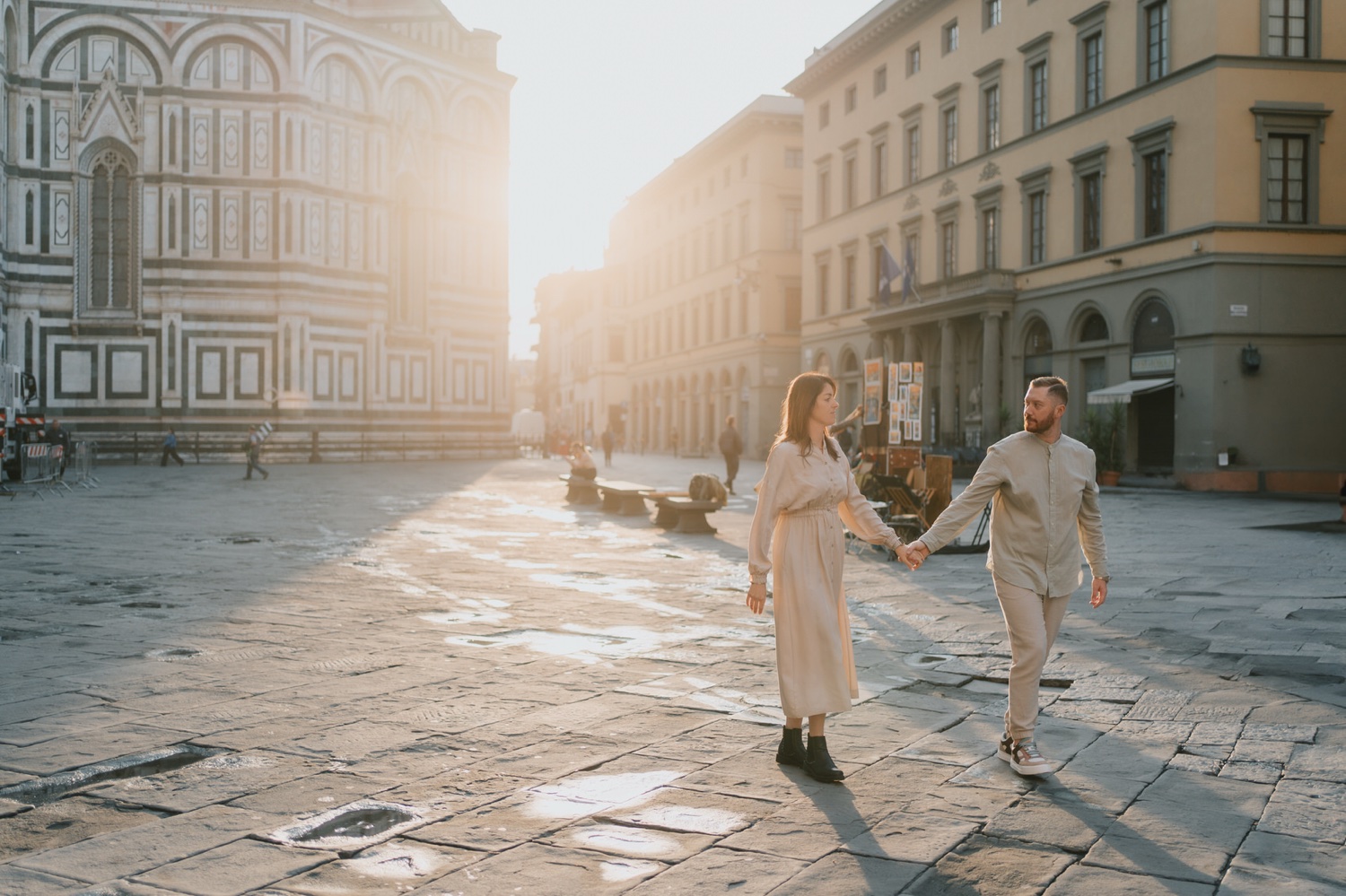Servizio fotografico all’alba a Firenze