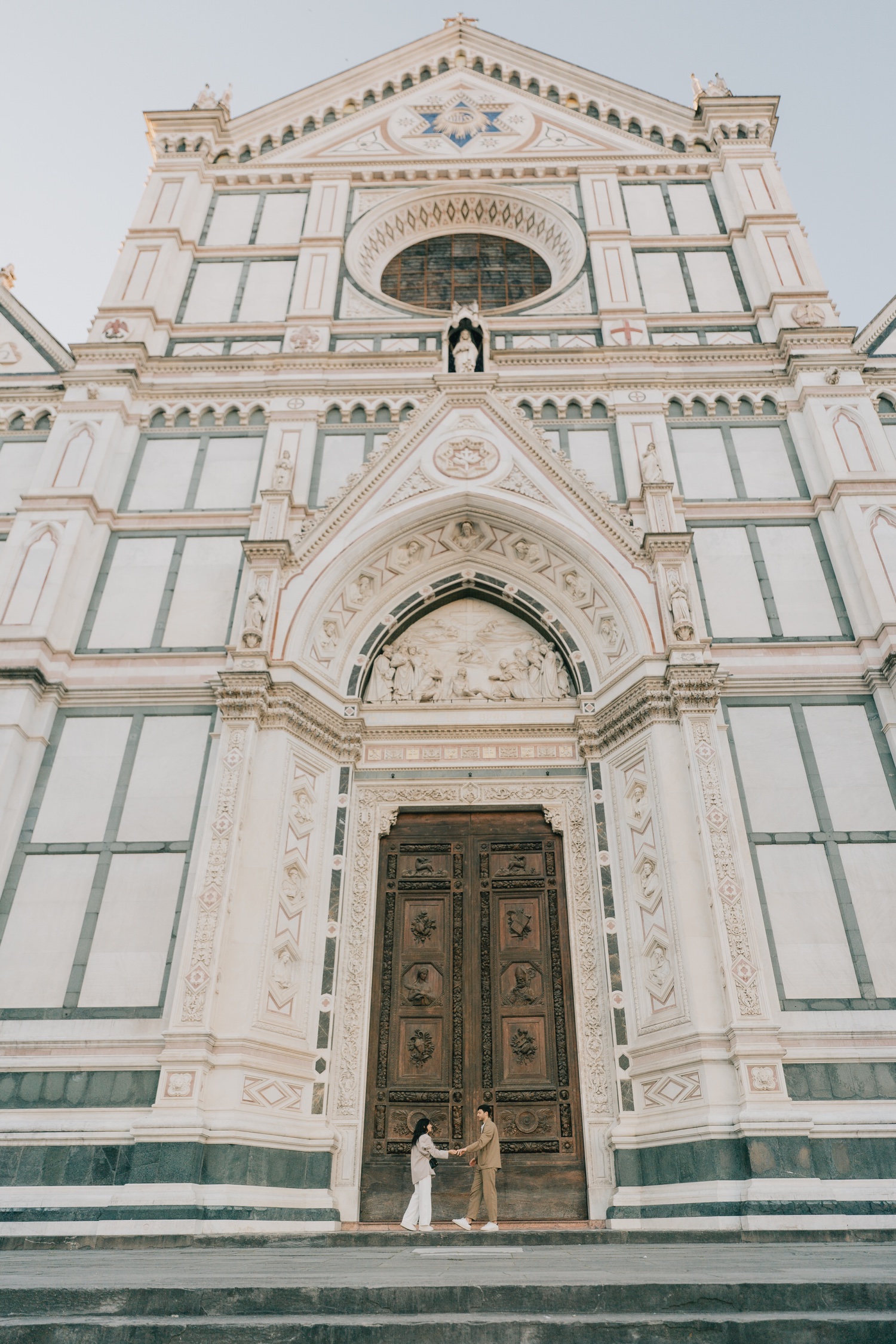 La facciata di Santa Croce