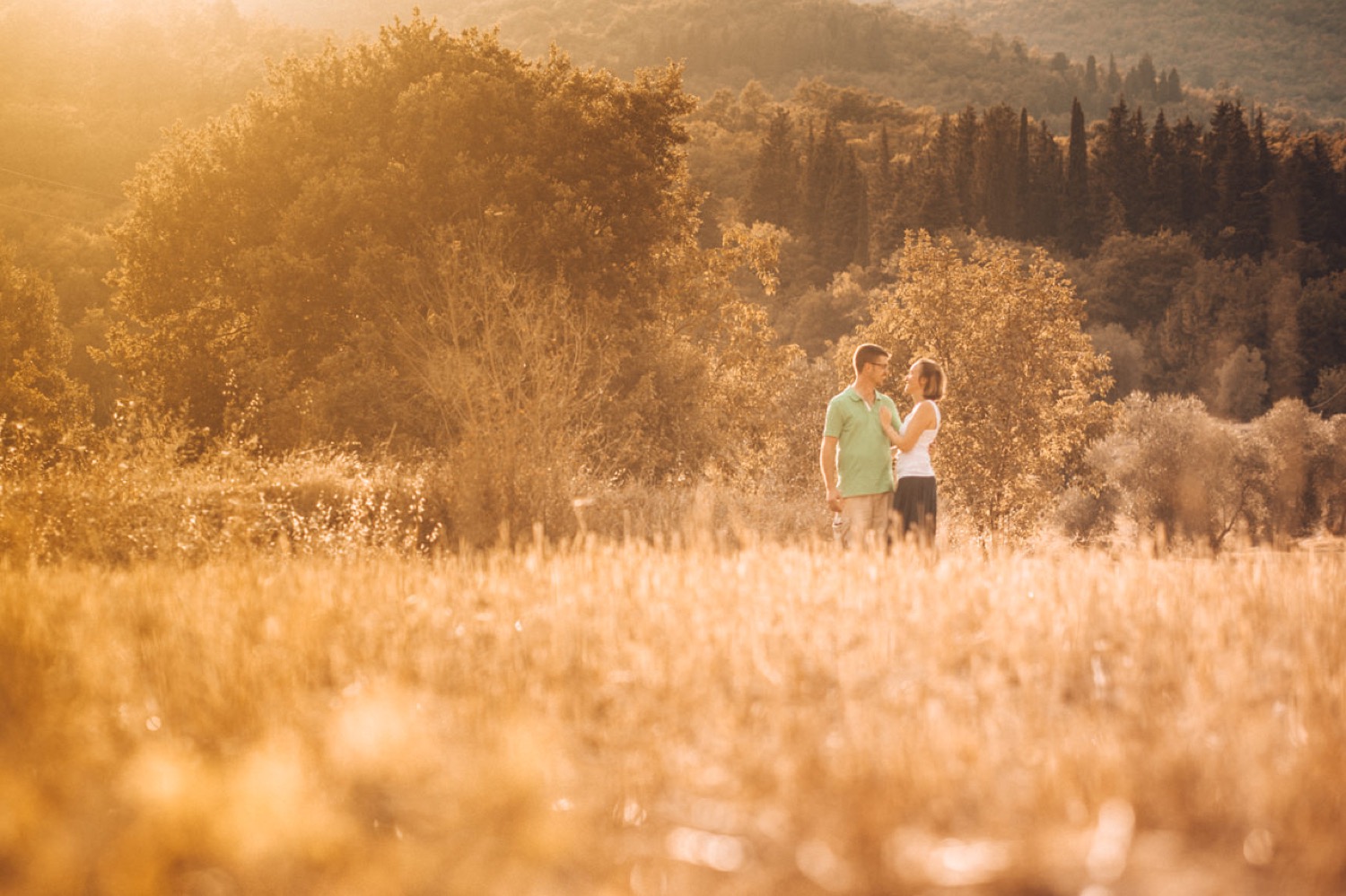 Servizio prematrimoniale nella campagna di Travalle
